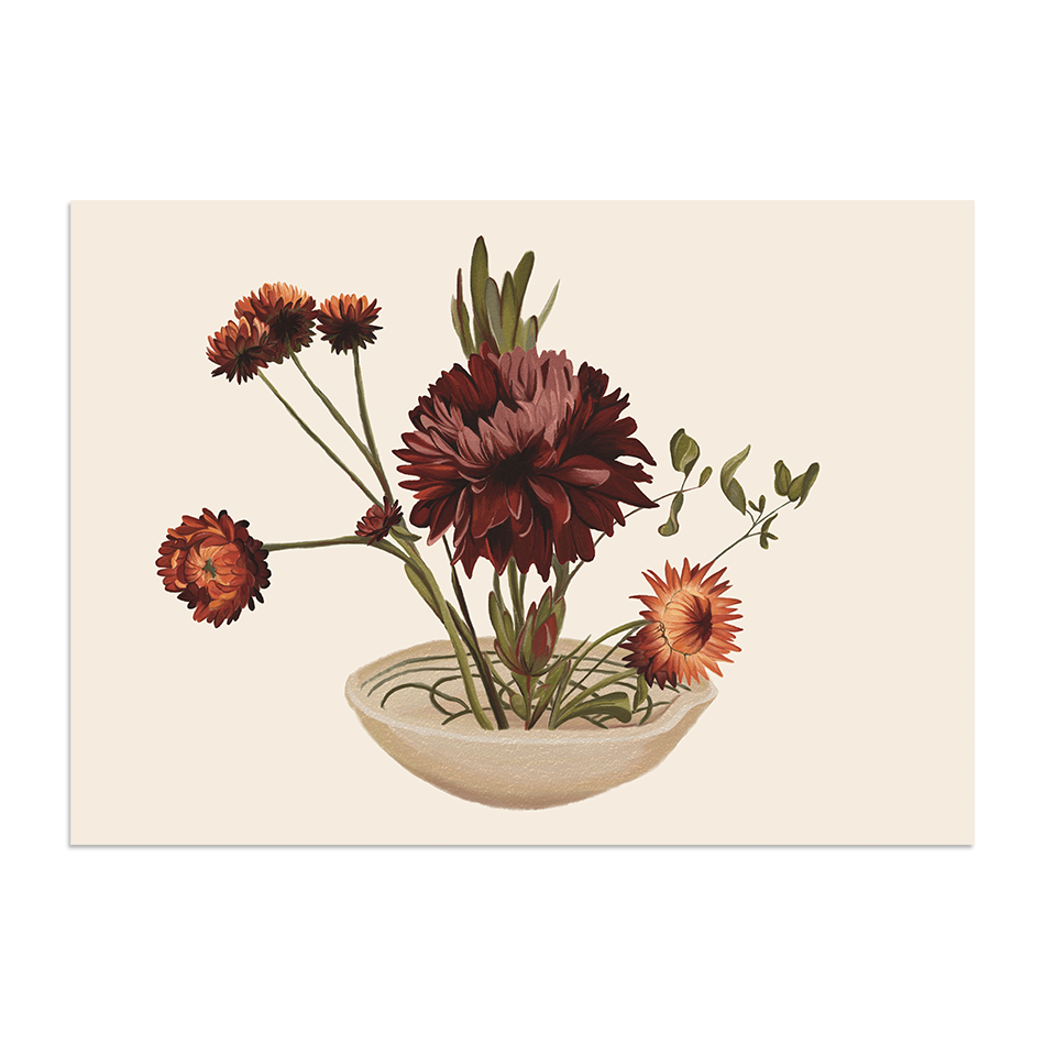 The Ikebana Postcard