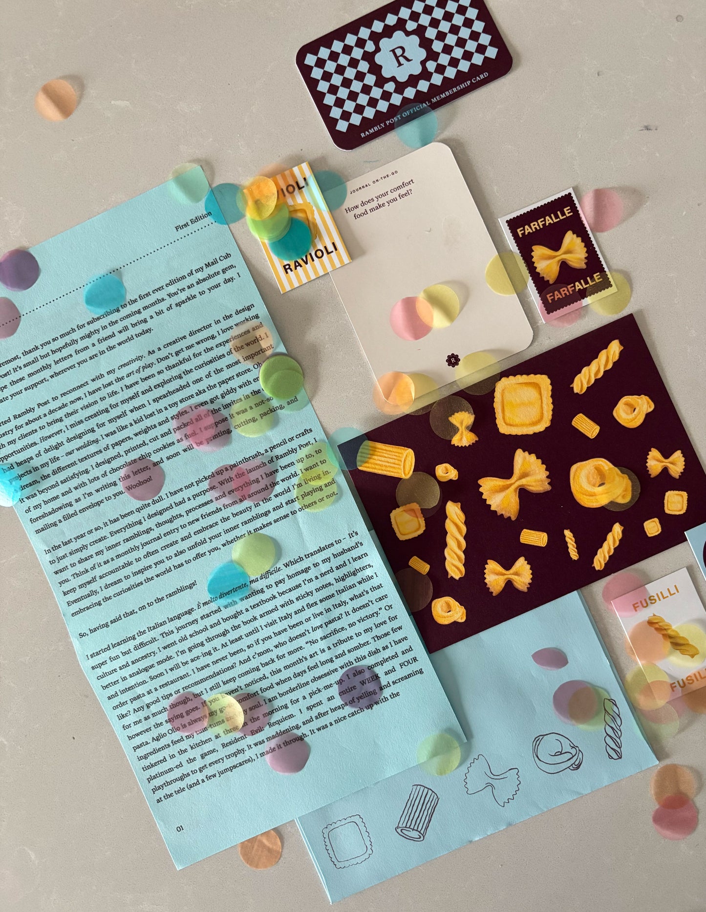 Rambly Post Mail Club // Monthly Editions