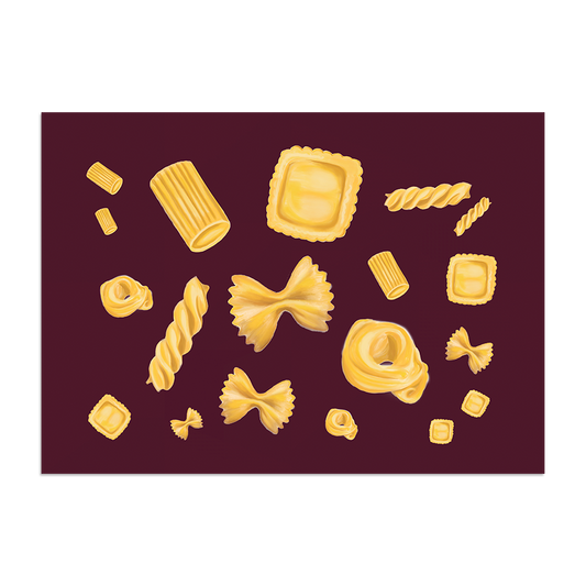 The Rest in Pasta Postcard